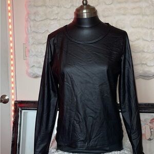 Elegant Black Long Sleeve Women's Top